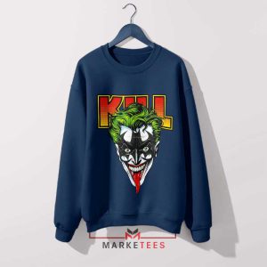 The Joker Gets Loud KISS Band Navy Sweatshirt