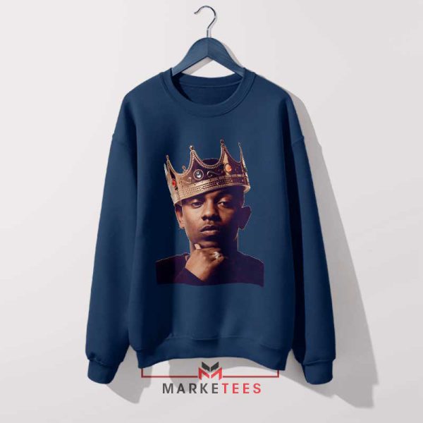 The King And The Legend Kendrick Lamar Navy Sweatshirt