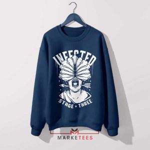 The Last of Clickers Infected Navy Sweatshirt