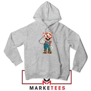 The Last of Mario Clicker Grey Hoodie