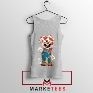 The Last of Mario Clicker Grey Tank Top