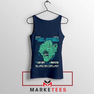 The Last of Us Clicker Attack Navy Tank Top