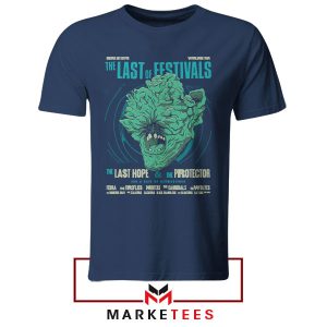 The Last of Us Clicker Attack Navy Tshirt