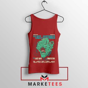 The Last of Us Clicker Attack Red Tank Top