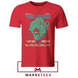 The Last of Us Clicker Attack Red Tshirt