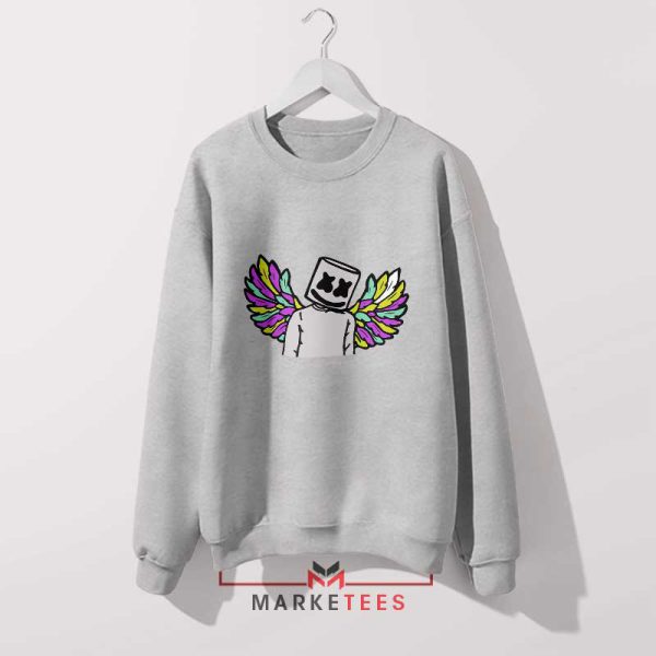 The Marshmello Face Beatmaker USA Grey Sweatshirt