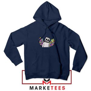 The Marshmello Face Beatmaker USA Navy Hoodie