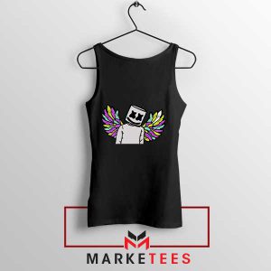 The Marshmello Face Beatmaker USA Black Tank Top