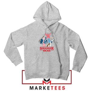 The Upside Down Rick And Morty Grey Hoodie