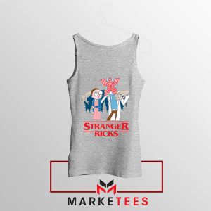 The Upside Down Rick And Morty Grey Tank Top