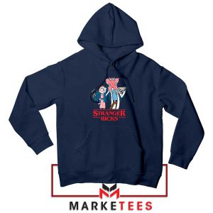 The Upside Down Rick And Morty Navy Hoodie