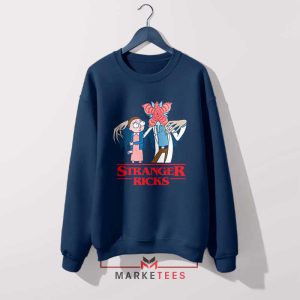 The Upside Down Rick And Morty Navy Sweatshirt