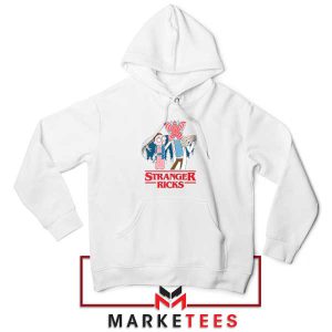 The Upside Down Rick And Morty White Hoodie