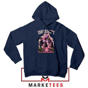 Travis Scott Fans Unite Navy Hoodie