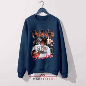 Travis Scott 'Rodeo' Graphic Navy Sweatshirt