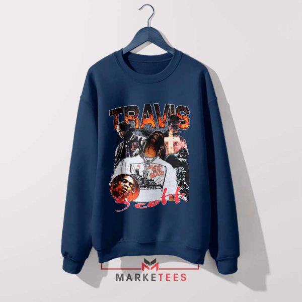 Travis Scott 'Rodeo' Graphic Navy Sweatshirt