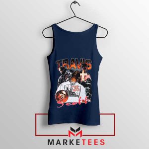 Travis Scott 'Rodeo' Graphic Navy Tank Top