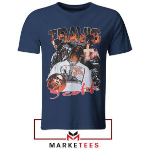 Travis Scott 'Rodeo' Graphic Navy Tshirt