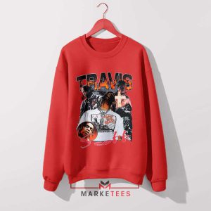 Travis Scott 'Rodeo' Graphic Red Sweatshirt