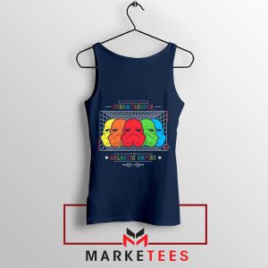 Trooping In Style Rainbow Star Wars Navy Tank Top