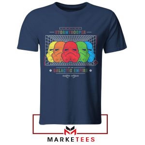 Trooping In Style Rainbow Star Wars Navy Tshirt