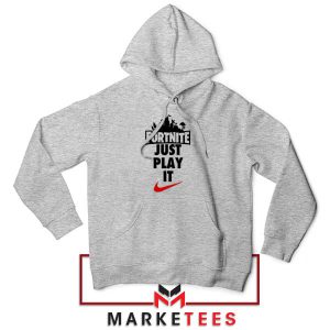 Victory Royale Just Play It Grey Hoodie