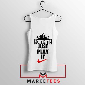 Victory Royale Just Play It White Tank Top