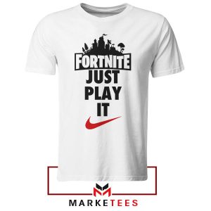 Victory Royale Just Play It White Tshirt