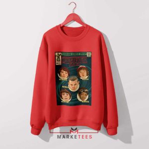 Vintage Comic Hawkins AV Club Red Sweatshirt