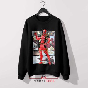 Wade Wilson's World Deadpool 3 Comic Black Sweatshirt