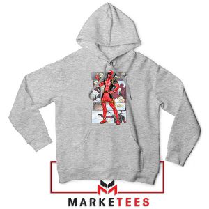 Wade Wilson's World Deadpool 3 Comic Grey Hoodie