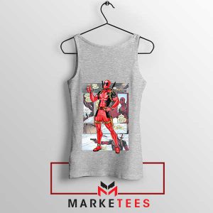 Wade Wilson's World Deadpool 3 Comic Grey Tank Top