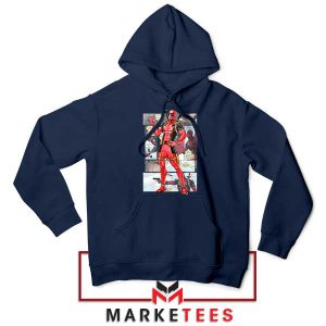 Wade Wilson's World Deadpool 3 Comic Navy Hoodie