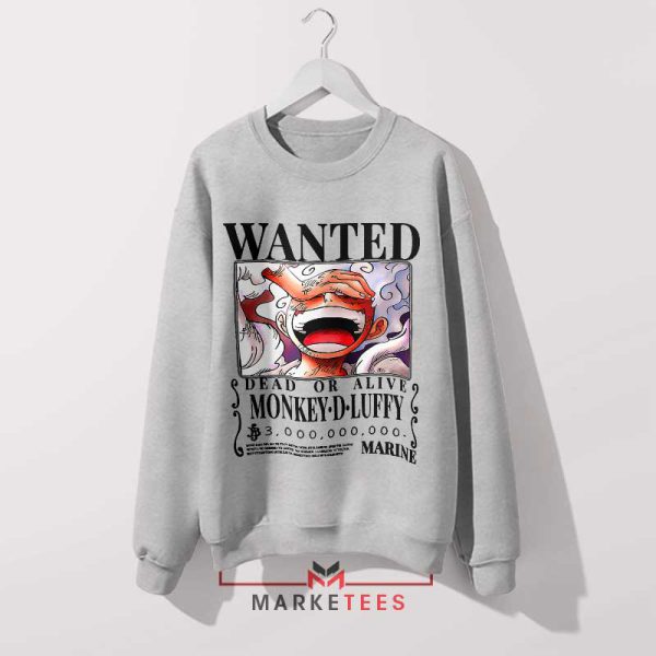 Wanted Join the Straw Hat Crew Grey Sweatshirt