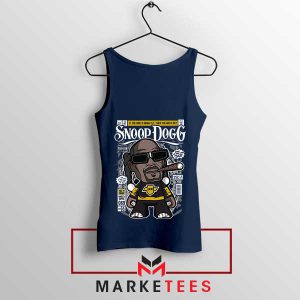 West Coast Rap Legend Snoop Dogg Navy Tank Top