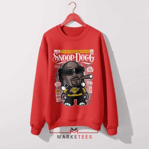 West Coast Rap Legend Snoop Dogg Red Sweatshirt