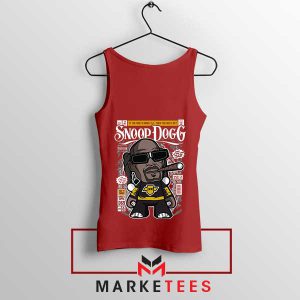 West Coast Rap Legend Snoop Dogg Red Tank Top