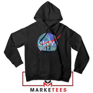 Wubba Lubba Dub Dub in Space Black Hoodie