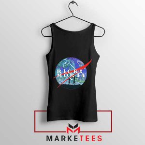 Wubba Lubba Dub Dub in Space Black Tank Top