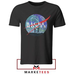 Wubba Lubba Dub Dub in Space Black Tshirt