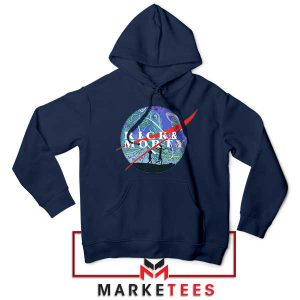 Wubba Lubba Dub Dub in Space Navy Hoodie