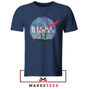 Wubba Lubba Dub Dub in Space Navy Tshirt