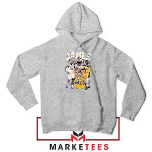 the Greatness of LeBron James Lakers Grey Hoodie