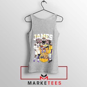 the Greatness of LeBron James Lakers Grey Tank Top