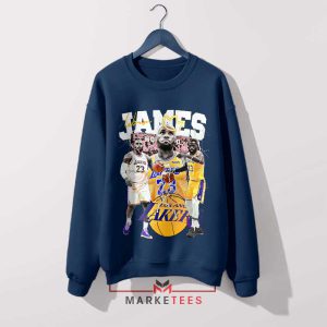 the Greatness of LeBron James Lakers Navy Sweatshirt