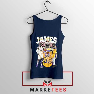 the Greatness of LeBron James Lakers Navy Tank Top