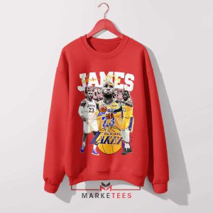 the Greatness of LeBron James Lakers Red Swearshirt