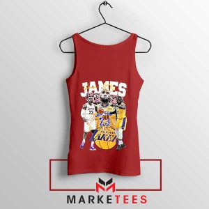 the Greatness of LeBron James Lakers Red Tank Top